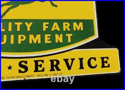 Porcelain John Deere Enamel Sign 42 Inches