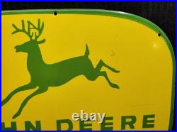Porcelain John Deere LANZ Metal Sign Plate Size 30 x 22 Inches Porcelain John Deere LANZ Metal Sign Plate Size 30 x 22 Inches