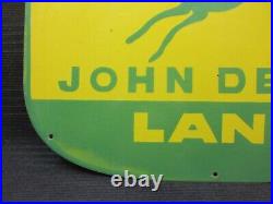 Porcelain John Deere Lanz Enamel Metal Sign Plate Size 30 x 22 Inches