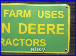 Porcelain John Deere Tractors Enamel Metal Sign Plate Size 20 x 10 Inches Porcelain John Deere Tractors Enamel Metal Sign Plate Size 20 x 10 Inches