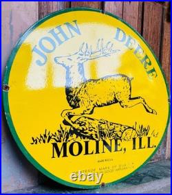 Porcelain enamel John Deere 30 inch sign Board Porcelain enamel John Deere 30 inch sign Board