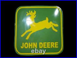 Porcelian John Deere Enamel Sign Size 14x14 Inches