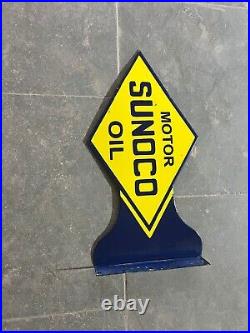 Porcelian John Deere Enamel Sign Size 24x12 Inches With Flange