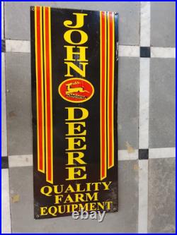 Porcelian John Deere Enamel Sign Size 30x30 Inches