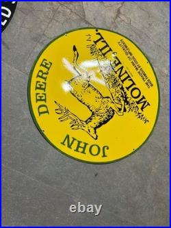 Porcelian John Deere Enamel Sign Size 30x30 Inches Double Sided