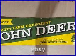 Porcelian John Deere Enamel Sign Size 36 Inches