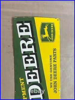 Porcelian John Deere Enamel Sign Size 36 Inches
