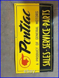 Porcelian John Deere Enamel Sign Size 36x20 Inches Double Sided