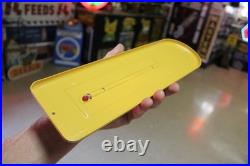 RARE 1950s JOHN DEERE GMC TRUCKS ROCHELLE IL. METAL THERMOMETER SIGN TRACTOR