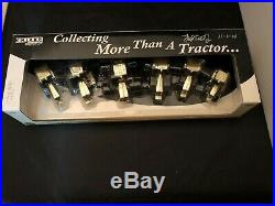 RARE 6 Piece Gold Waterloo Tractor Set 1/64 Signed by Joesph & Fred Ertl Jr