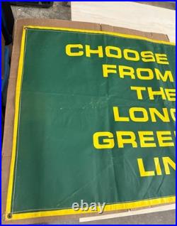 RARE AUTHENTIC VINTAGE JOHN DEERE BALERS BANNER SIGN 1960s Approx. 10' x 3