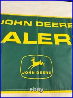 RARE AUTHENTIC VINTAGE JOHN DEERE BALERS BANNER SIGN 1960s Approx. 10' x 3