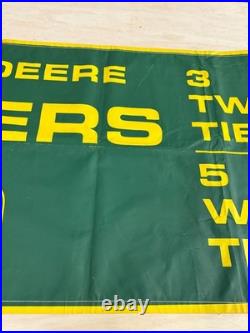 RARE AUTHENTIC VINTAGE JOHN DEERE BALERS BANNER SIGN 1960s Approx. 10' x 3