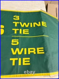 RARE AUTHENTIC VINTAGE JOHN DEERE BALERS BANNER SIGN 1960s Approx. 10' x 3