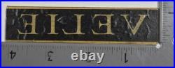 RARE Antique Stoverlite 4 Lens Stop Light VELIE John Deere Nameplate Insert SIGN