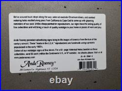 RARE John Deere Tractor Porcelain Signs Ande Rooney Advertising Vtg 1995 & 2000