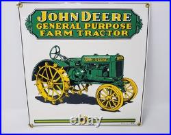RARE John Deere Tractor Porcelain Signs Ande Rooney Advertising Vtg 1995 & 2000