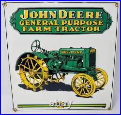 RARE John Deere Tractor Porcelain Signs Ande Rooney Advertising Vtg 1995 & 2000