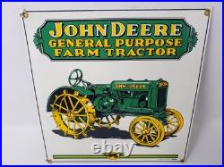 RARE John Deere Tractor Porcelain Signs Ande Rooney Advertising Vtg 1995 & 2000