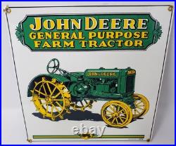 RARE John Deere Tractor Porcelain Signs Ande Rooney Advertising Vtg 1995 & 2000