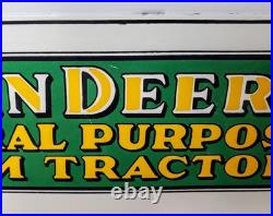 RARE John Deere Tractor Porcelain Signs Ande Rooney Advertising Vtg 1995 & 2000