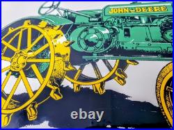 RARE John Deere Tractor Porcelain Signs Ande Rooney Advertising Vtg 1995 & 2000
