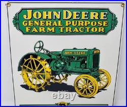 RARE John Deere Tractor Porcelain Signs Ande Rooney Advertising Vtg 1995 & 2000