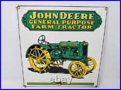 RARE John Deere Tractor Porcelain Signs Ande Rooney Advertising Vtg 1995 & 2000