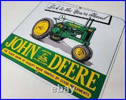 RARE John Deere Tractor Porcelain Signs Ande Rooney Advertising Vtg 1995 & 2000