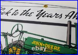 RARE John Deere Tractor Porcelain Signs Ande Rooney Advertising Vtg 1995 & 2000