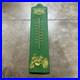 RARE_Large_29_JOHN_DEERE_THERMOMETER_Faux_Wood_Green_Yellow_Works_Excellent_01_nzzy