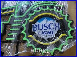 RARE New 30 inches John Deere Busch Light Farm Tractor LED Beer Bar Neon Sign