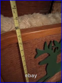 RARE Vintage Heavy Wooden John Deere Sign