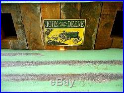 RARE Vintage John Deere Horse Stable Barn Display Lighted withSigns & Saddle