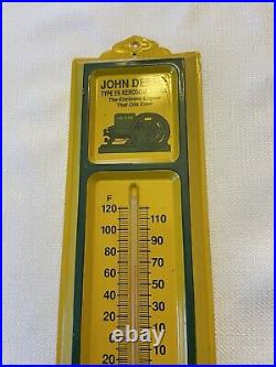 RARE Vintage John Deere Type EK Kerosene Engine Thermometer Metal Advertising