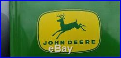 RARE early Vintage John Deere Metal sign Quality farm equipment Read description