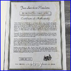 RL Crouse From Swords To Plowshare John Deere Print Signed COA 1994 #126/3000