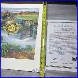 RL Crouse From Swords To Plowshare John Deere Print Signed COA 1994 #129/3000