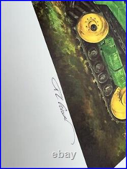 RL Crouse Promise To Our Future 221/2000 Print Signed W COA John Deere Tractor