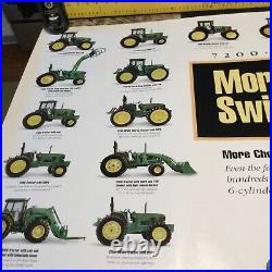 Rare 1996 Vintage Original John Deere 7200 7400 Tractors Poster 36 X 48-NIP