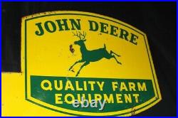 Rare 40's, 50's, 60's Vintage John Deere Dealership Road Entrance signs