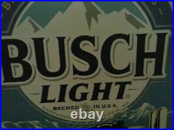 Rare Busch Light John Deere Tin Metal For The Farmers Sign Anheuser Busch
