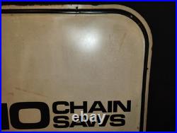 Rare ECHO CHAIN SAWS Dealer Sales & Service Sign Embossed Vintage John Deere Tin Rare ECHO CHAIN SAWS Dealer Sales & Service Sign Embossed Vintage John Deere Tin