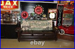 Rare John Deere Here Now 1965 Toys Ertl Die Cast Pedal Tractor Dealer Sign