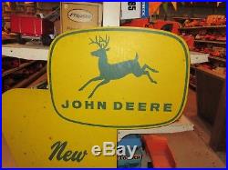 Rare Old Original John Dealer Fence Post Sign Never Hung