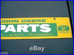 Rare Old Original John Dealer Parts Dealer Sign