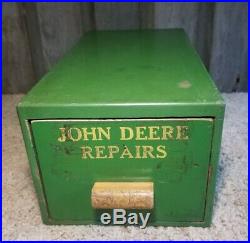 Rare Vintage 40's JOHN DEERE Repairs Dealer Customer Advertising Wood Antique