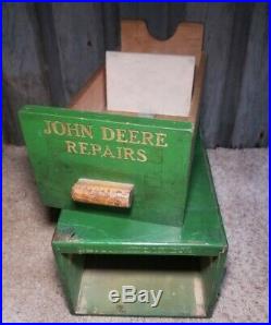 Rare Vintage 40's JOHN DEERE Repairs Dealer Customer Advertising Wood Antique