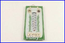 Rare Vintage John Deere & Buick Dealer Advertising Thermometer Mirror