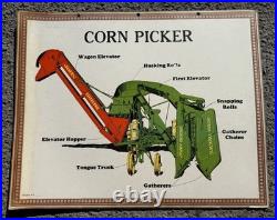 Rare Vintage John Deere Corn Picker Advertising Poster Sign Factory Issued